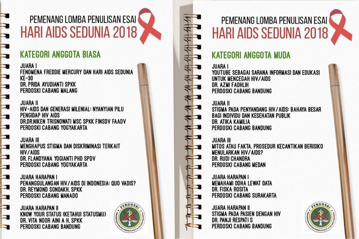 Pemenang Lomba Penulisan Esai Hari AIDS Sedunia 2018