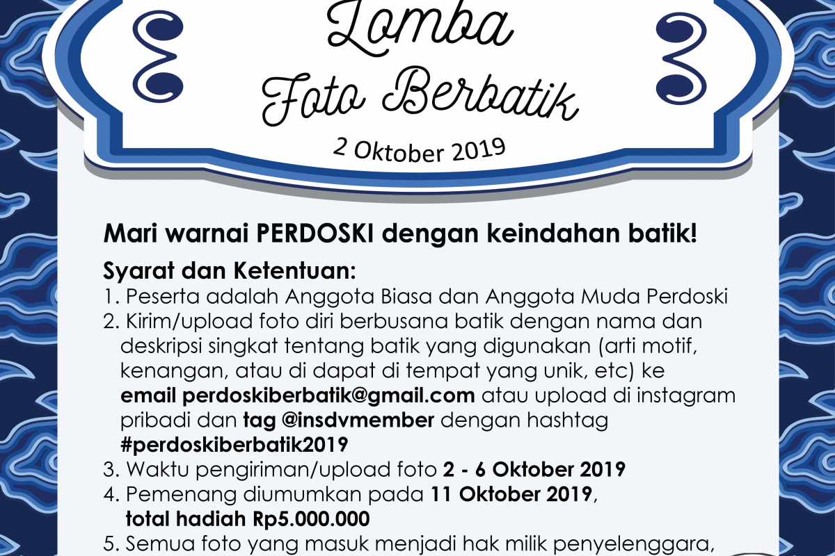 Lomba Berbatik PERDOSKI