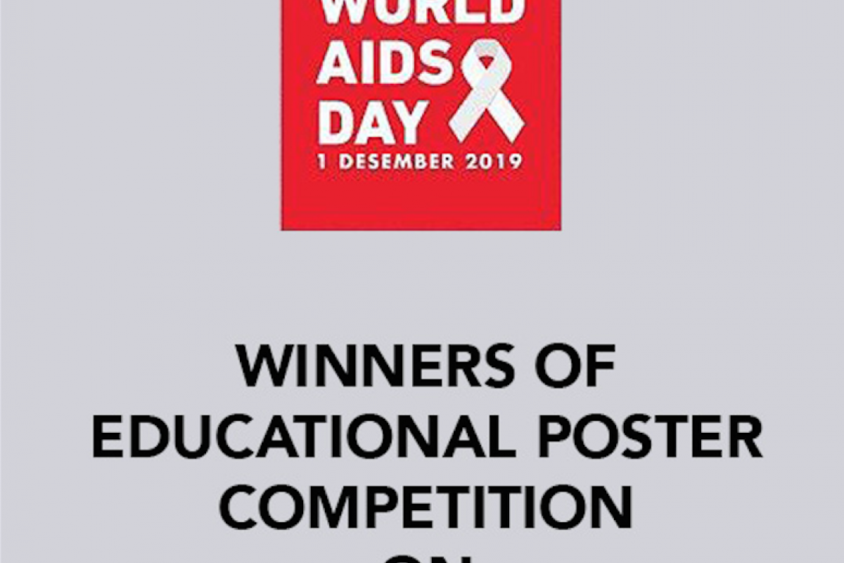 Winners of Educational Poster Competition on STI and HIV/AIDS Awareness
