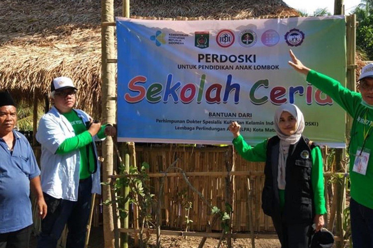 PERDOSKI untuk Pendidikan Anak Lombok - Bantuan Sekolah Ceria