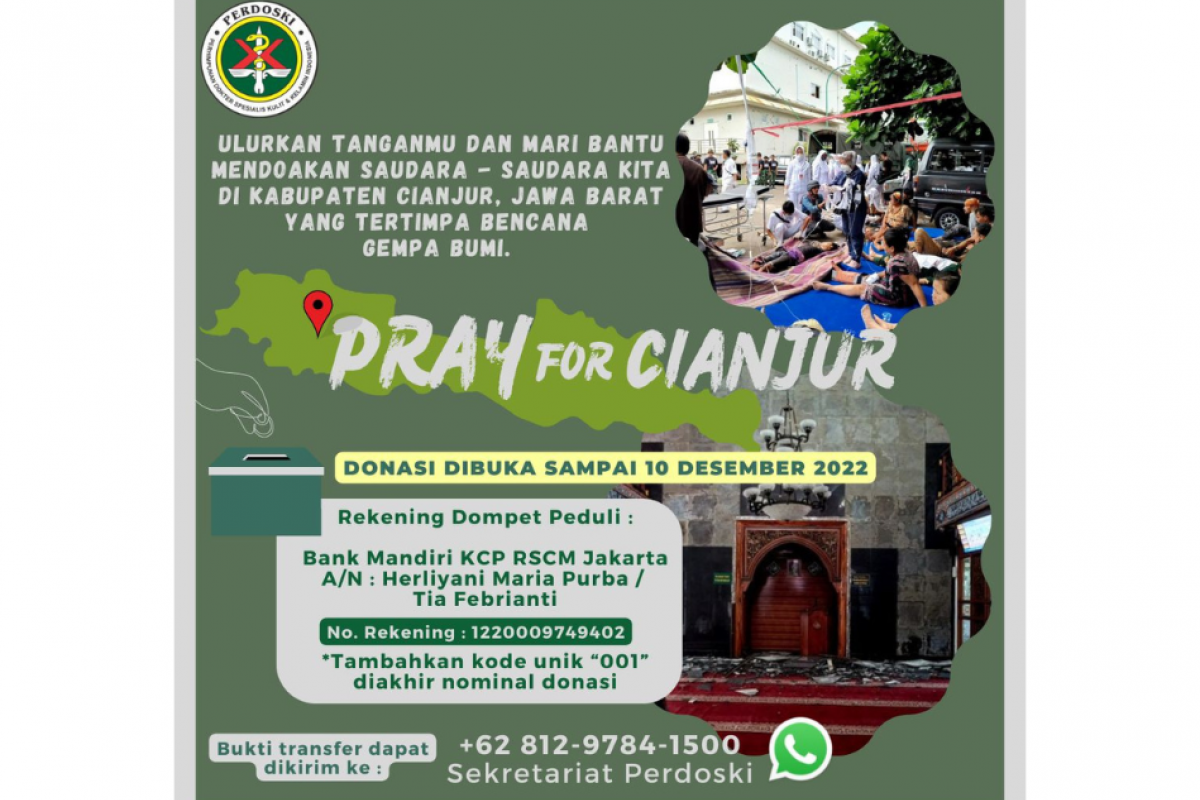 Donasi Gempa Kabupaten Cianjur
